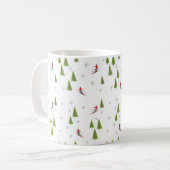 Tasse Skis und Pine Trees (Vorderseite Links)
