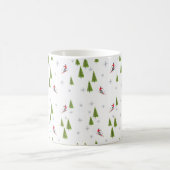 Tasse Skis und Pine Trees (Mittel)
