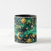 Tasse - Smaragd Himmel Mond (Zentrum)