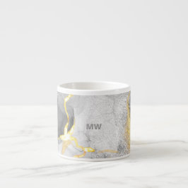 Tasse Smoky Grau & Gold