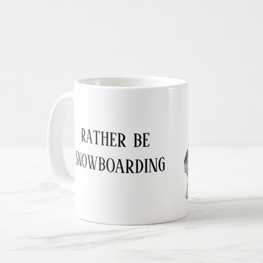 Tasse Snowboarden (Vorderseite Links)