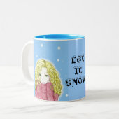 Tasse Snowfall Girl (Vorderseite Links)
