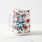 Tasse Snowman Family Holiday (Vorderseite Links)