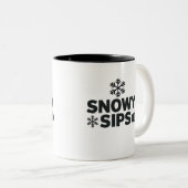Tasse Snowtups - Saisonale Schneeflocke & Pumpkin  (VorderseiteRechts)