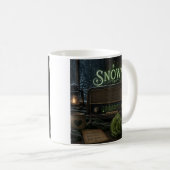 Tasse Snowy grüne Rose1 (VorderseiteRechts)