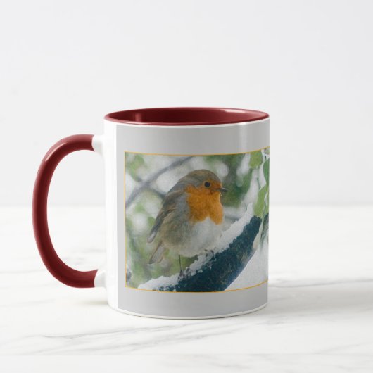 Tasse Snowy Robin (Links)