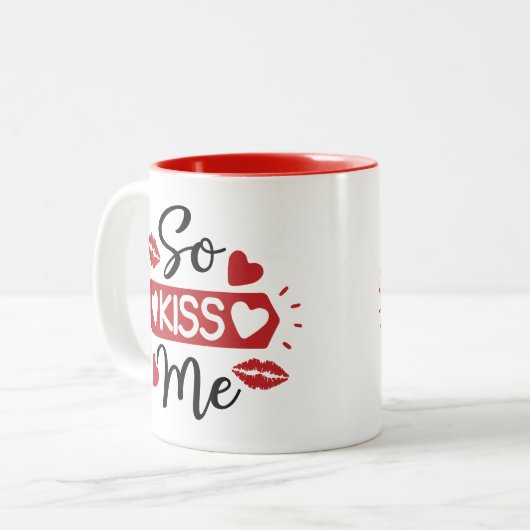 Tasse "So küss ich" (Vorderseite Links)