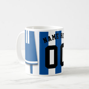 Tasse Soccer Jersey, Blauer Streifen