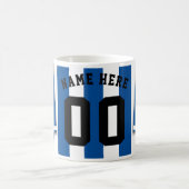 Tasse Soccer Jersey, Blauer Streifen (Mittel)