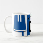 Tasse Soccer Jersey, Blauer Streifen (Links)