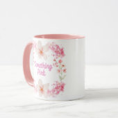 Tasse "Something Pink" - Elegante Blush Wedding (Vorderseite Links)