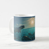 Tasse "Sonnenbademosasaurs" (Dinosaurier Art) (Vorderseite Links)