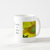 Tasse Sonnenblue, Aufschrift:have a nice day (VorderseiteRechts)