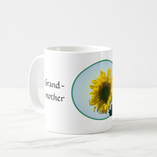 Tasse - Sonnenblume für Mütter (Vorderseite Links)