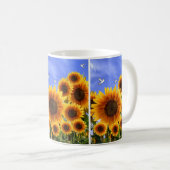 Tasse Sonnenblumen (VorderseiteRechts)
