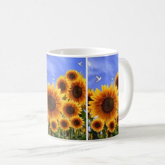 Tasse Sonnenblumen (VorderseiteRechts)
