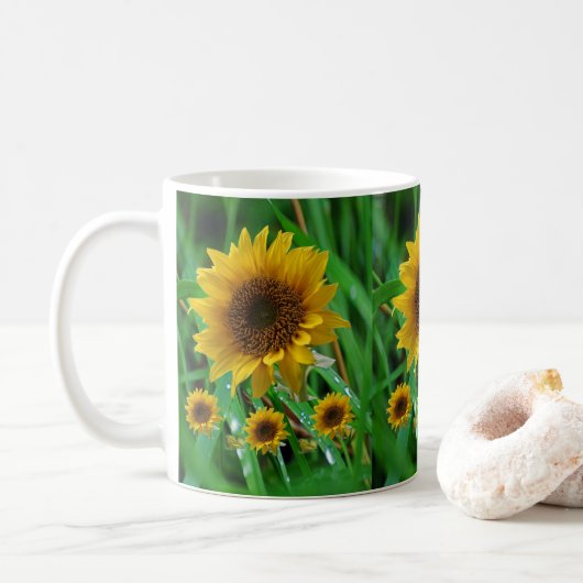 Tasse Sonnenblumen (Mit Donut)