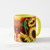 Tasse Sonnenblumen (VorderseiteRechts)