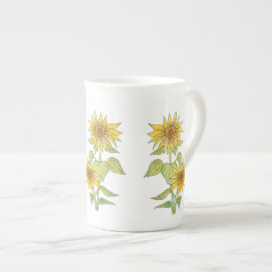 Tasse Sonnenblumen