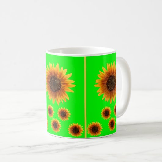 Tasse Sonnenblumen (VorderseiteRechts)