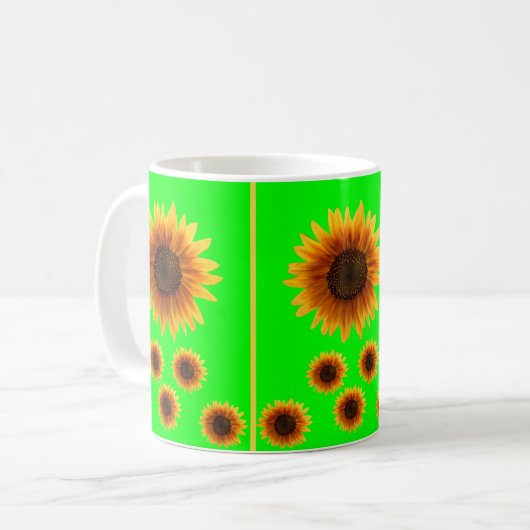 Tasse Sonnenblumen (Vorderseite Links)