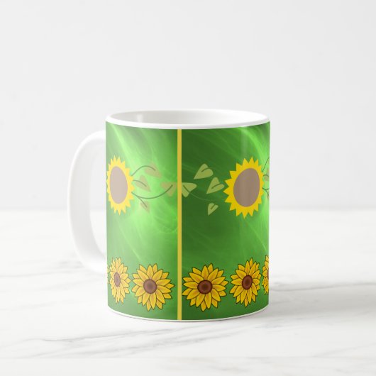 Tasse Sonnenblumen (Vorderseite Links)