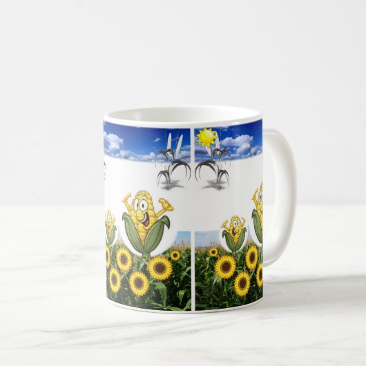 Tasse Sonnenblumen (VorderseiteRechts)