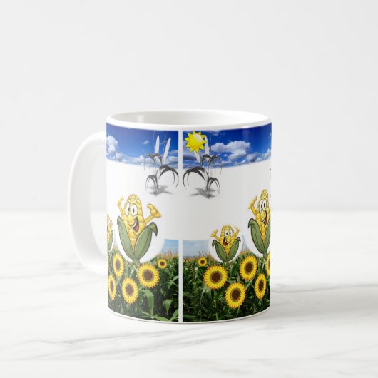 Tasse Sonnenblumen (Vorderseite Links)