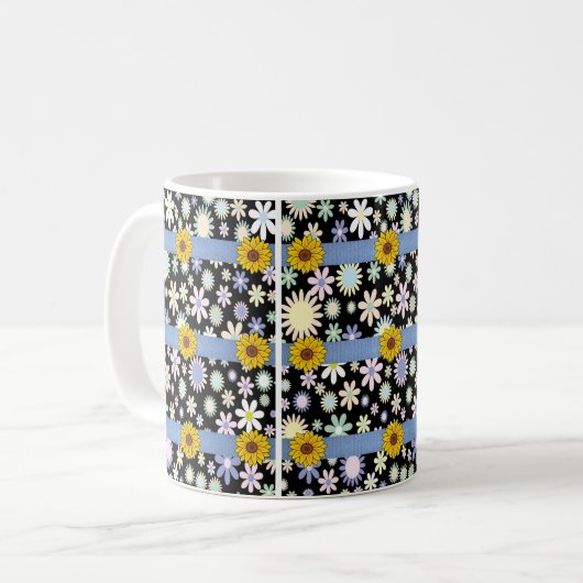 Tasse Sonnenblumen (Vorderseite Links)
