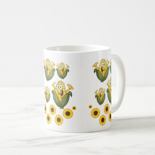 Tasse Sonnenblumen (VorderseiteRechts)