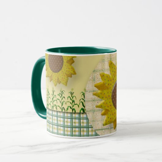 Tasse Sonnenblumen (Vorderseite Links)