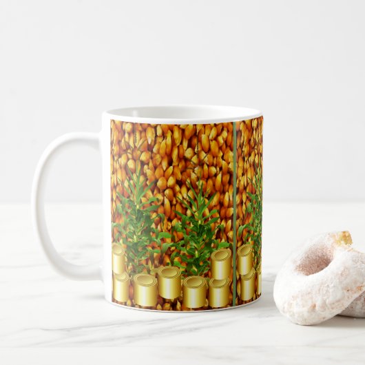 Tasse Sonnenblumen (Mit Donut)