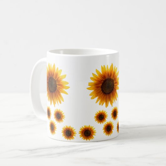 Tasse Sonnenblumen (Vorderseite Links)