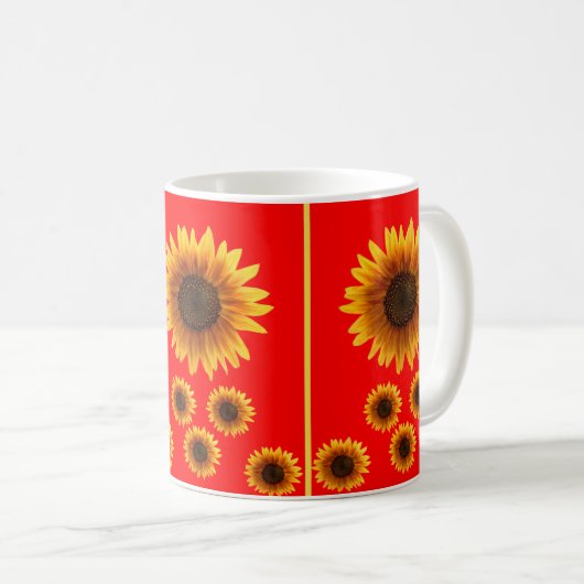 Tasse Sonnenblumen (VorderseiteRechts)