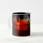 Tasse Sonnenuntergang Editierbar (Vorderseite Links)