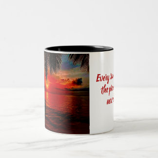 Tasse Sonnenuntergang Editierbar