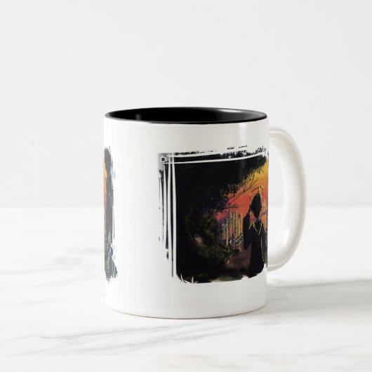 Tasse - Sonnenuntergang LofI durch micgurro (VorderseiteRechts)