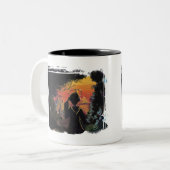 Tasse - Sonnenuntergang LofI durch micgurro (Vorderseite Links)