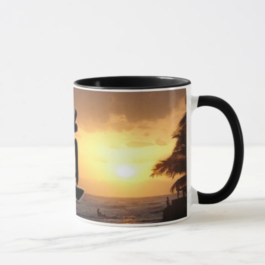 Tasse: Sonnenuntergang mit der Weise Tasse (Rechts)
