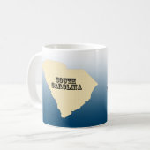 Tasse - South Carolina Staat Karte mit City (Vorderseite Links)