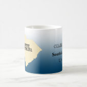Tasse - South Carolina Staat Karte mit City (Mittel)
