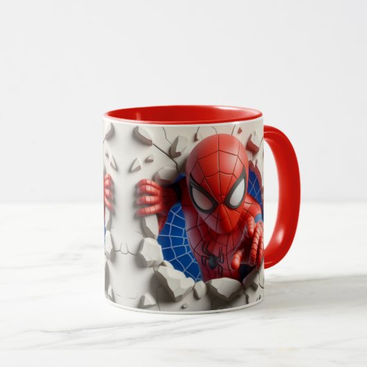 Tasse spiderman 3d (VorderseiteRechts)