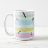 Tasse – Sport & Streifen Pastell-Rennsport-Design (Links)