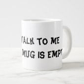 Tasse " Sprich nicht mit mir, bis diese Tasse leer (Vorderseite Rechts)