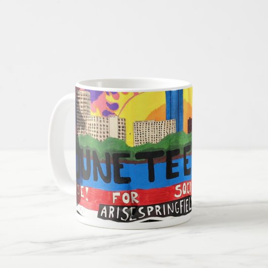 Tasse Springfields Juneteenth (Vorderseite Links)