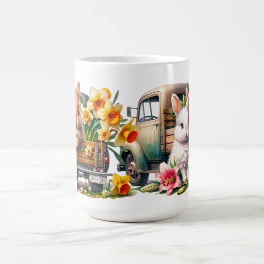Tasse "Springtime Bunnies" zur Keramik (Mittel)
