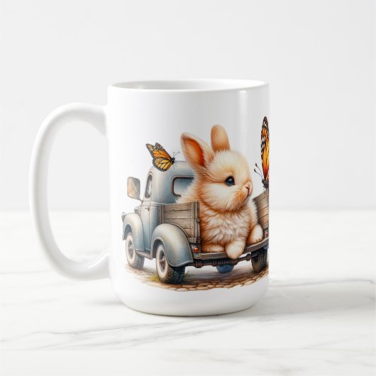 Tasse "Springtime Bunnies" zur Keramik (Links)