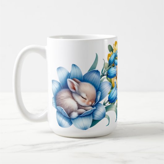 Tasse "Springtime Bunnies" zur Keramik (Links)