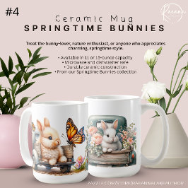 Tasse "Springtime Bunnies" zur Keramik