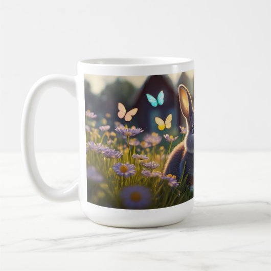 Tasse "Springtime Bunnies" zur Keramik (Links)